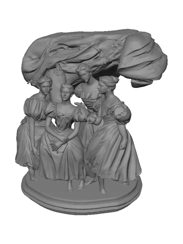 3D model for Four Ladies in White