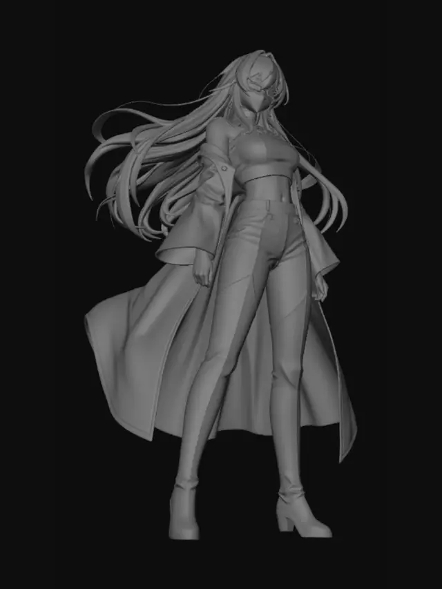 3D model for Crimson Gaze in a Golden Cloak