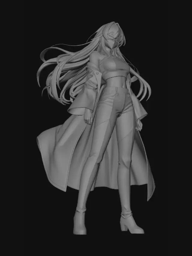 3D model for Crimson Gaze in a Golden Cloak