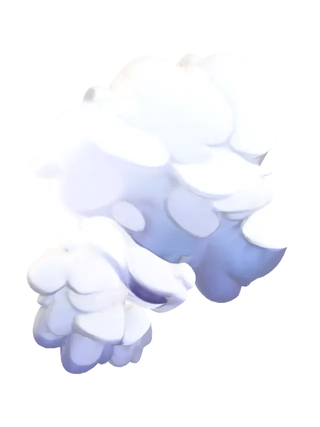 3D model for Purple Cloud Puff