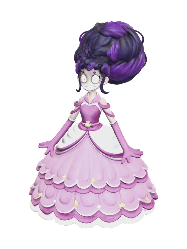 3D model for Low-Poly Poppy Playtime Chapter 5 Lily Love Braids