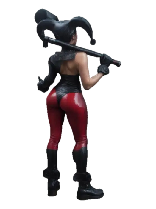 Harley queen 3D model, vytvořený pomocí AI