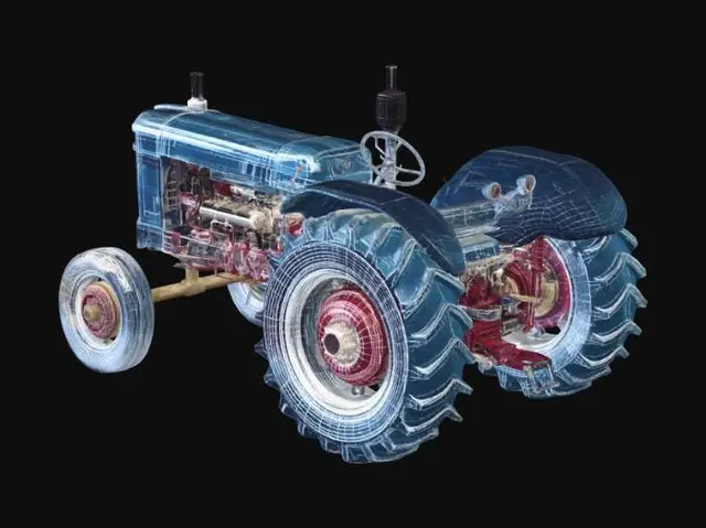 3D model for Tractor Blueprint