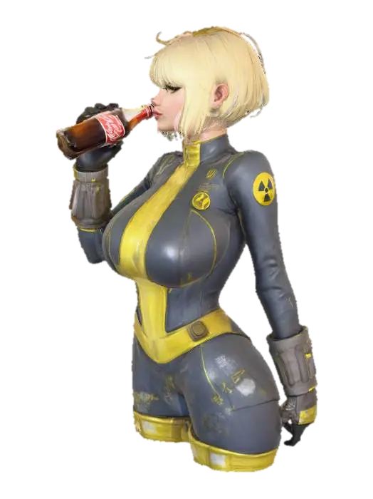 Wasteland Refreshment - Soda 3D model, vytvořený pomocí AI