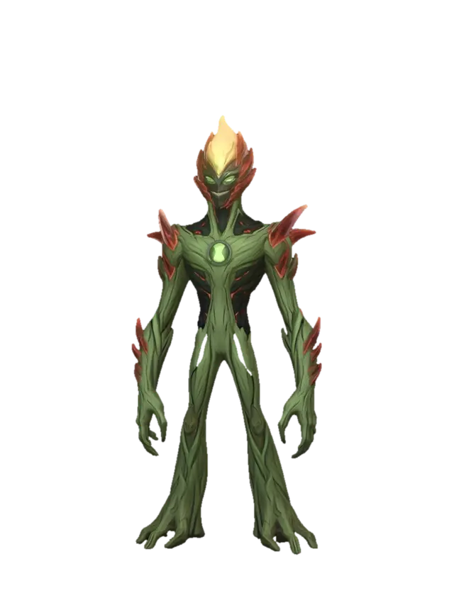 Use the uploaded image as the main reference. Create a stylized 3D humanoid alien with… - Feet 3D model, vytvořený pomocí AI