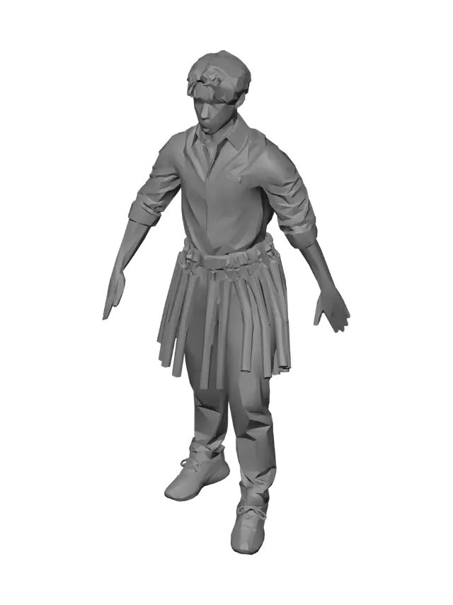 3D model for Baton Belt Warrior
