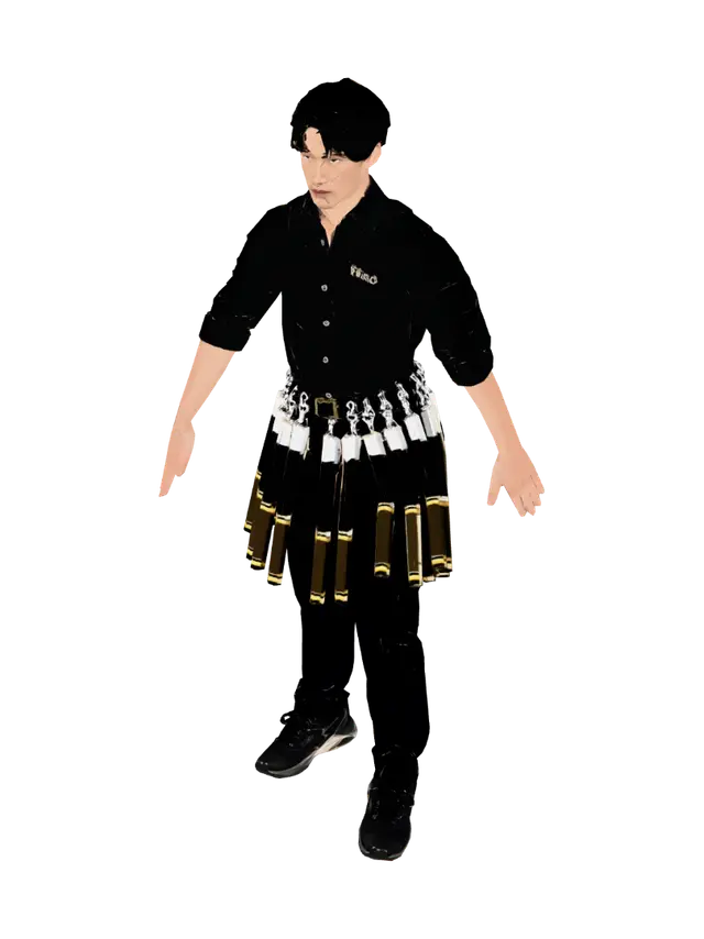 3D model for Baton Belt Warrior
