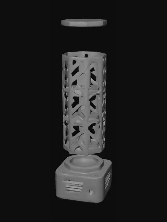 3D model for Visão Explodida do Sistema de Sensores