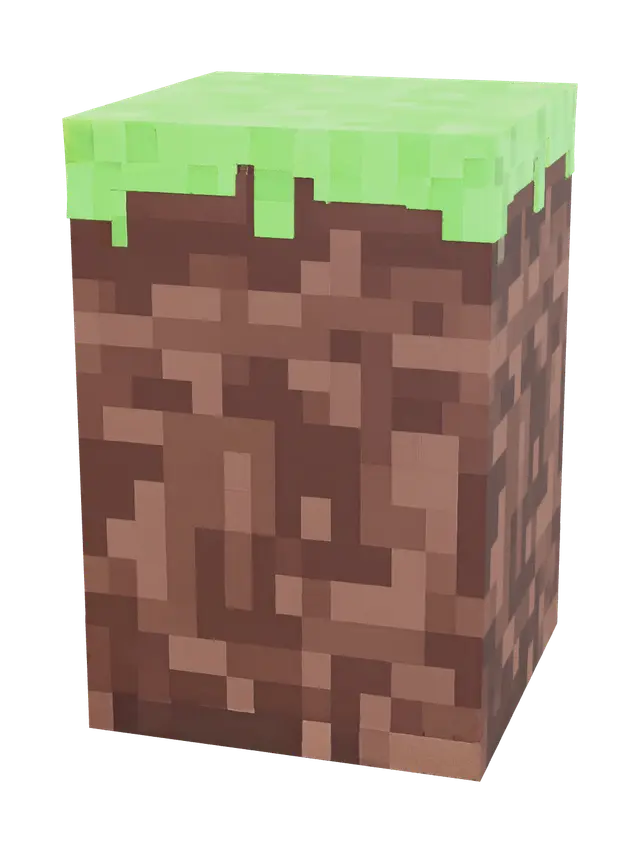 3D model for Low-Poly Grass Block Minecraft