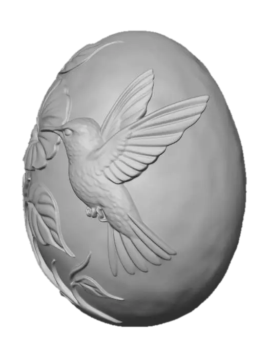 3D model for Hummingbird Morning Glory Cameo 7