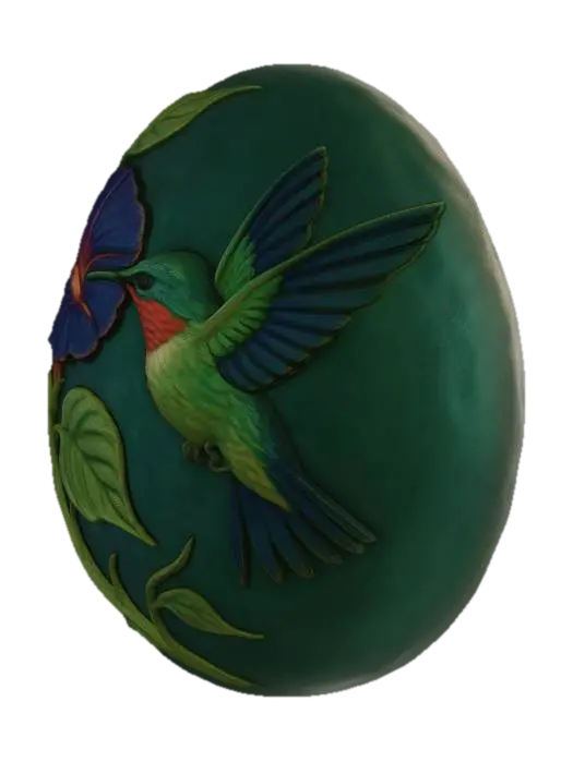 3D model for Hummingbird Morning Glory Cameo 7