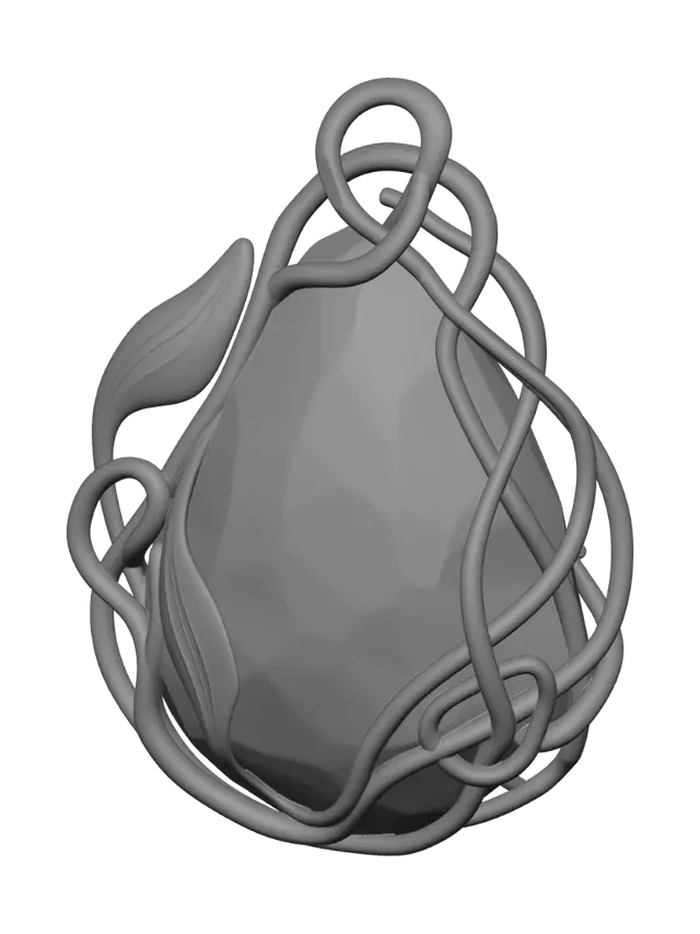 3D model for Golden Lattice Opal Pendant