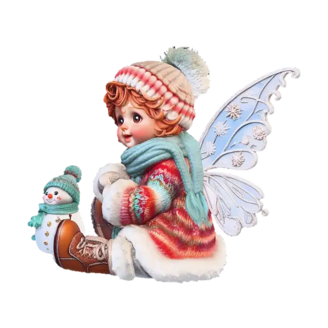 3D model for Snowflake Fairy Snowman 4