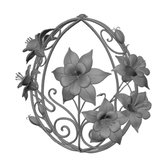 3D model for Golden Floral Halo