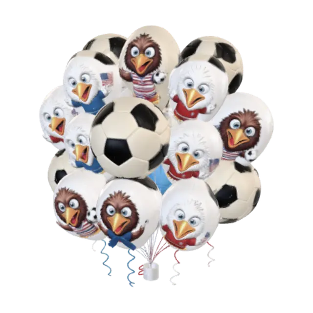 3D model for Soccer Ball Chick Balloon Bouquet