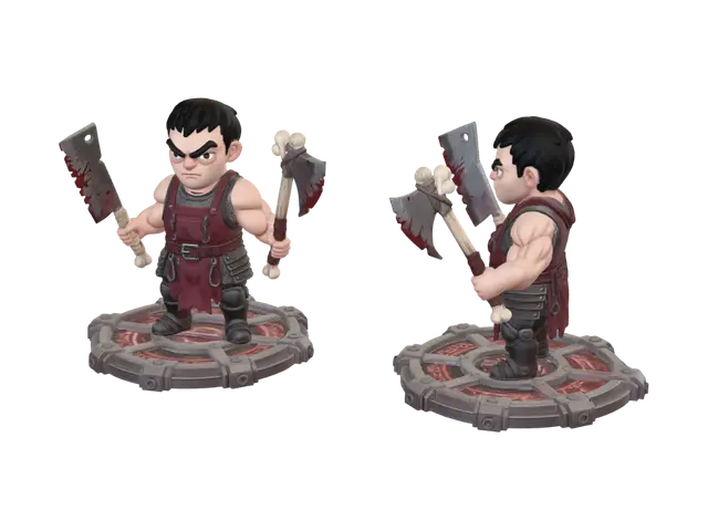 3D model for Young Berserk Butcher