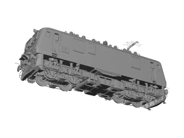3D model for Indian Railways WAP-7 Locomotive 39342