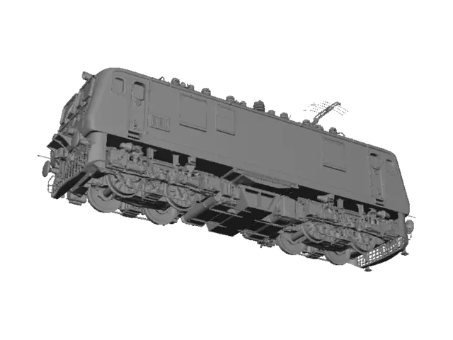 3D model for Indian Railways WAP-7 Locomotive 39342