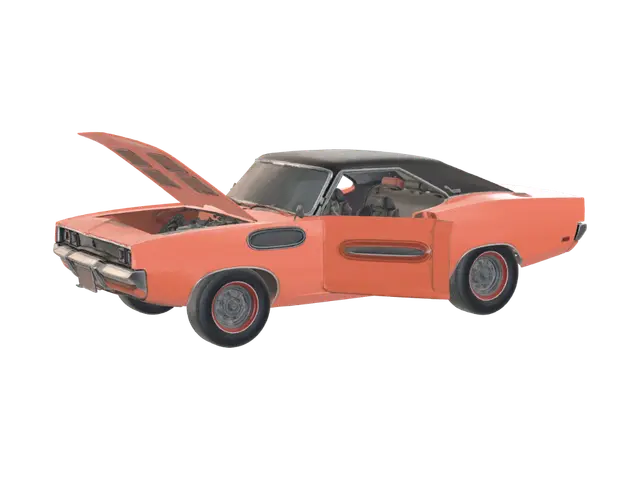 Delta Muscle - The Wyoming - Carinterior 3D model, vytvořený pomocí AI