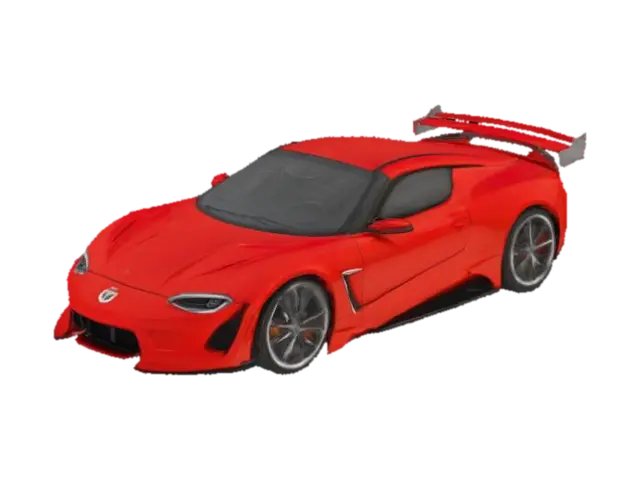 sports car - Fast 3D model, vytvořený pomocí AI