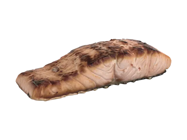 3D model for Grilled salmon fillet