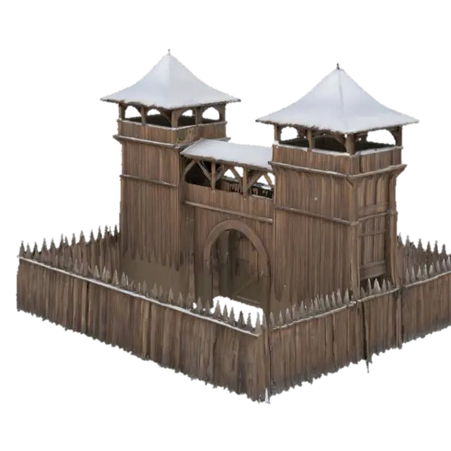 3D model for Winter Fortress Entrance