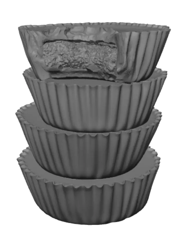 3D model for Tower of Chocolate Cups