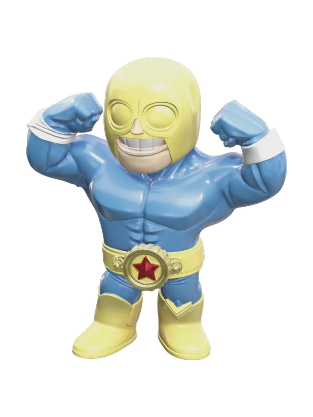 El Primo Brawl Stars - Brawlstars 3D model, vytvořený pomocí AI