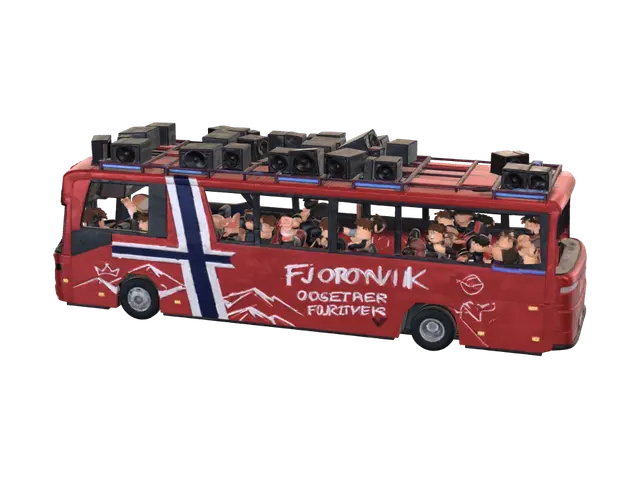 russ bus - Rush 3D model, vytvořený pomocí AI
