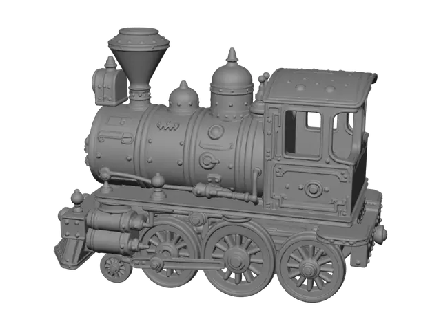 3D model for Steampunk Locomotive