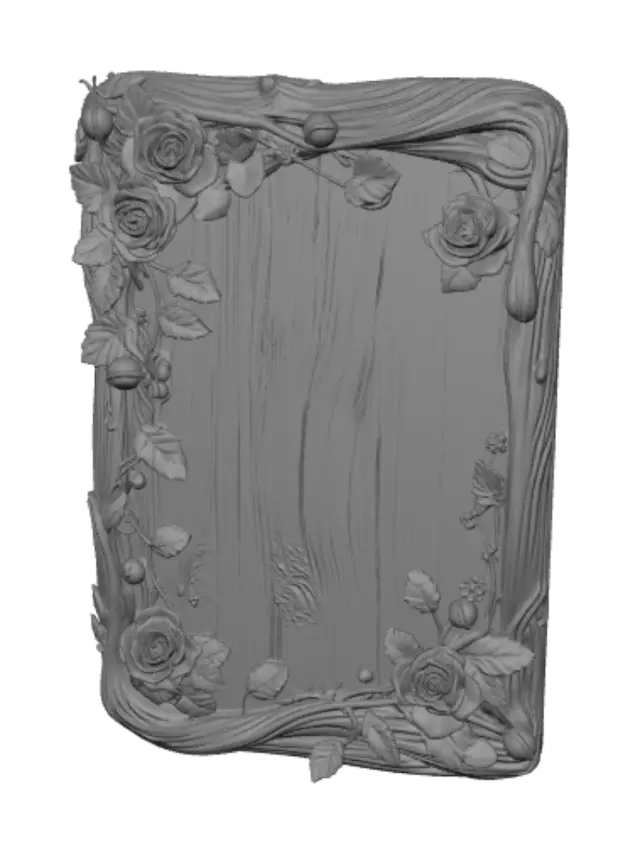 3D model for Rustic Rose Frame