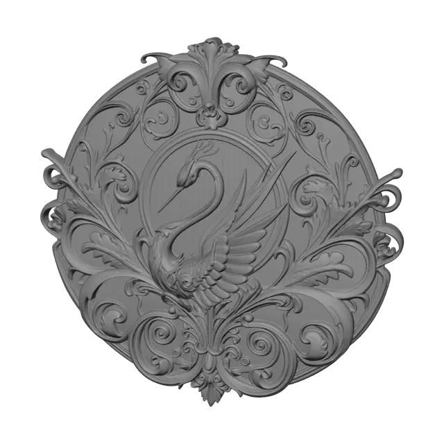 3D model for Crane in the Scrollwork