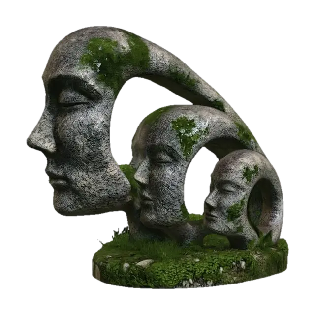 Generations in Stone-3D-modell, genererad av AI