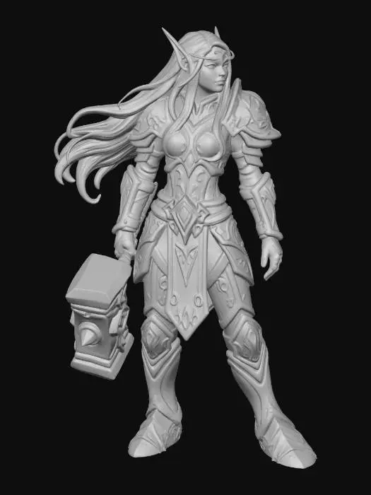 3D model for Crimson Radiant Paladin
