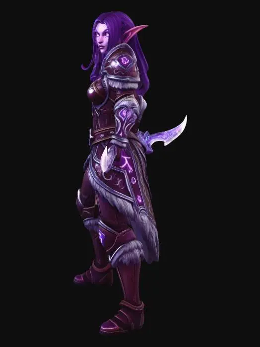 3D model for Violet Moonblade