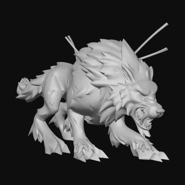 3D model for Scarred Worgen