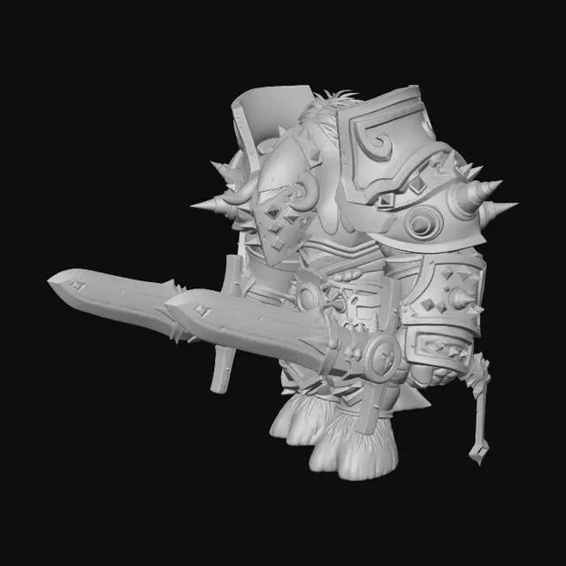 3D model for Twin Ember Blades