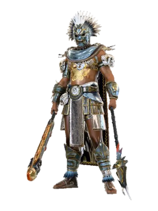 3D model for Plumed Aztec Warrior