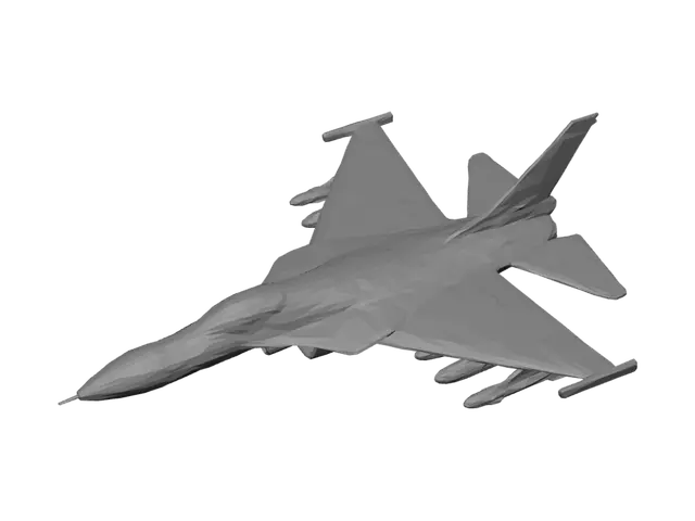 3D model for fighter jet in high-speed flight, landing gear fully retracted with gear doors closed, twin engines with bright blue-orange afterburners, armed with air-to-air missiles, realistic military aircraft, clean aerodynamic design, high-detail 3D model, game-ready, 4K PBR materials.