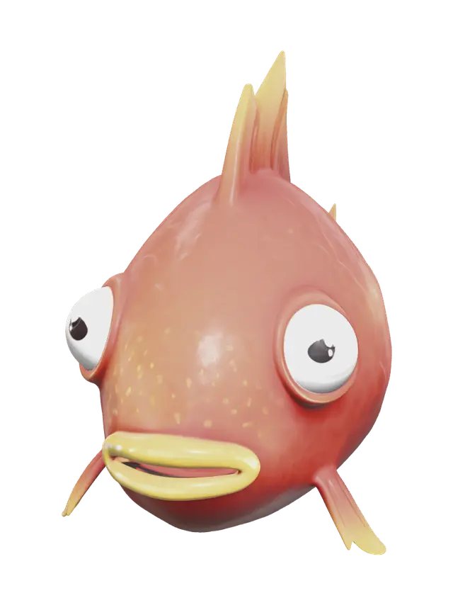 3D model for Realistic Flopper Fortnite