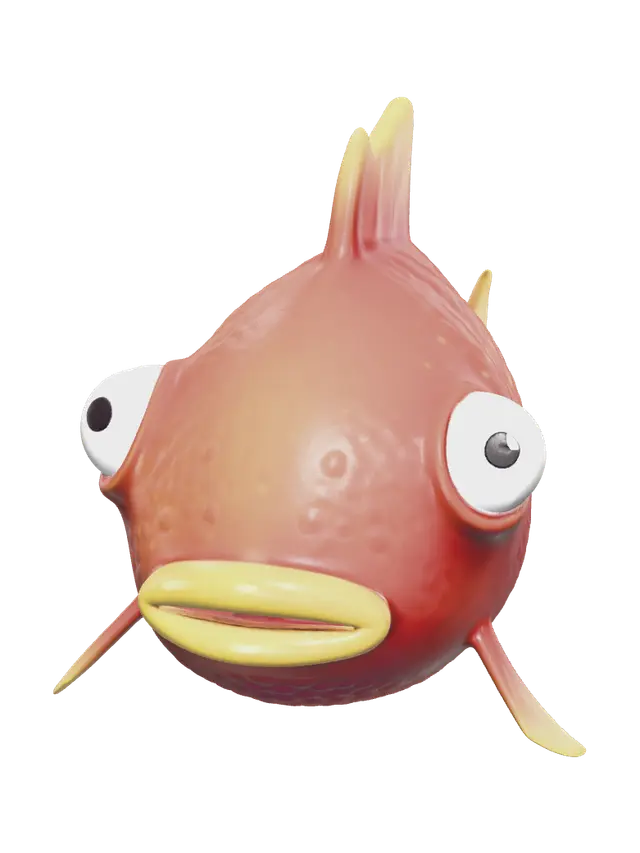 3D model for Realistic Flopper Fortnite