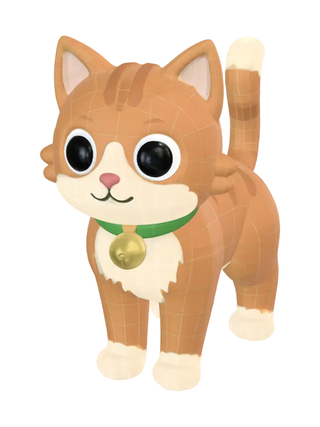 3D model for Marmalade Cat