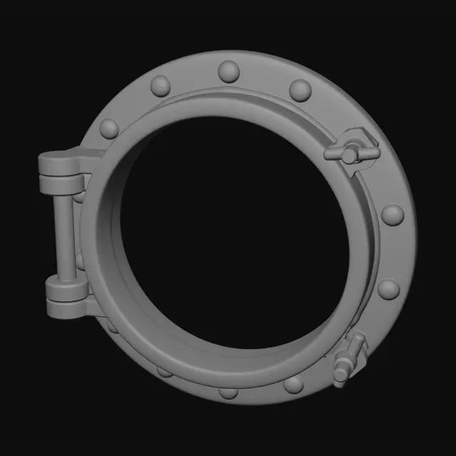 3D model for Brass Porthole
