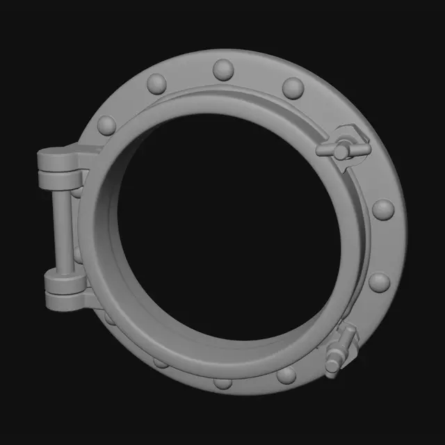 3D model for Brass Porthole