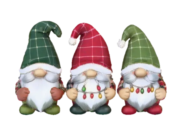 3D model for Christmas Gnomes Trio, #Christmas2025#
