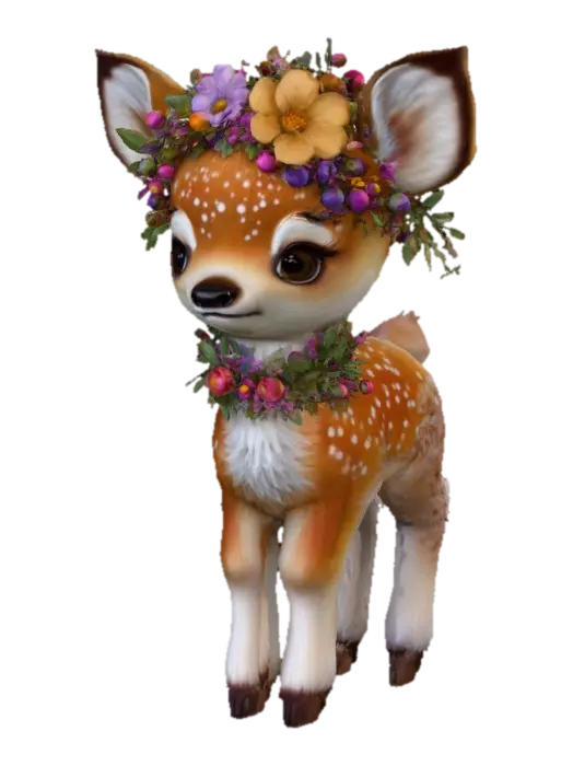 1000054970.jpg - Fawn 3D model, vytvořený pomocí AI
