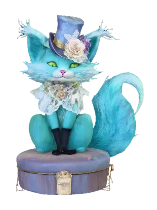 Dapper Feline Majesty, #Halloween2025# cats wonderland 3D model, vytvořený pomocí AI