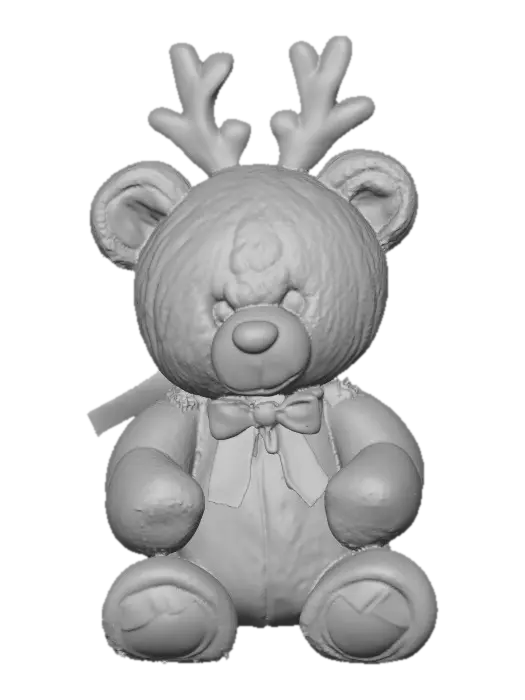 3D model for Cute Teddy bear wearing reindeer headband, #Christmas2025#,