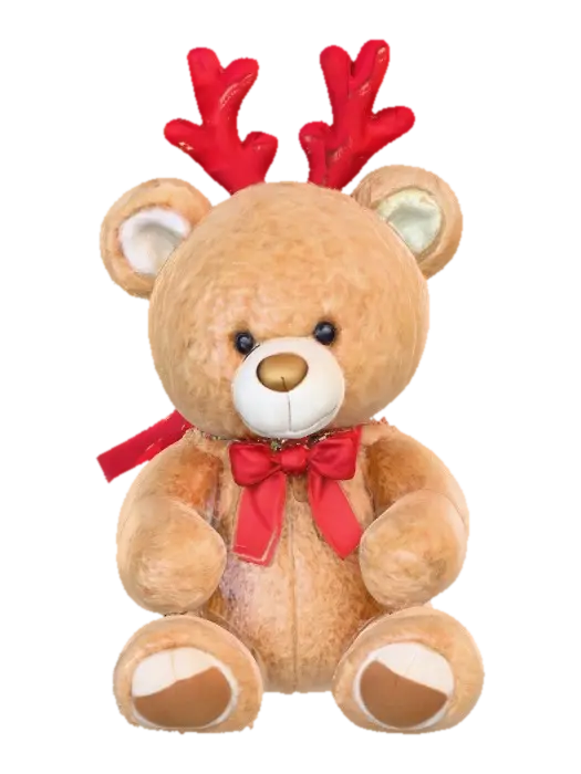 3D model for Cute Teddy bear wearing reindeer headband, #Christmas2025#,