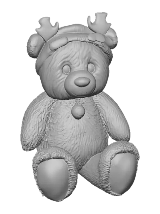 3D model for Cute Teddy bear wearing reindeer headband, #Christmas2025#,